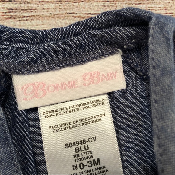 (20% OFF 4+) A62 Bonnie Baby bubble romper; 0-3mos - Picture 2 of 2